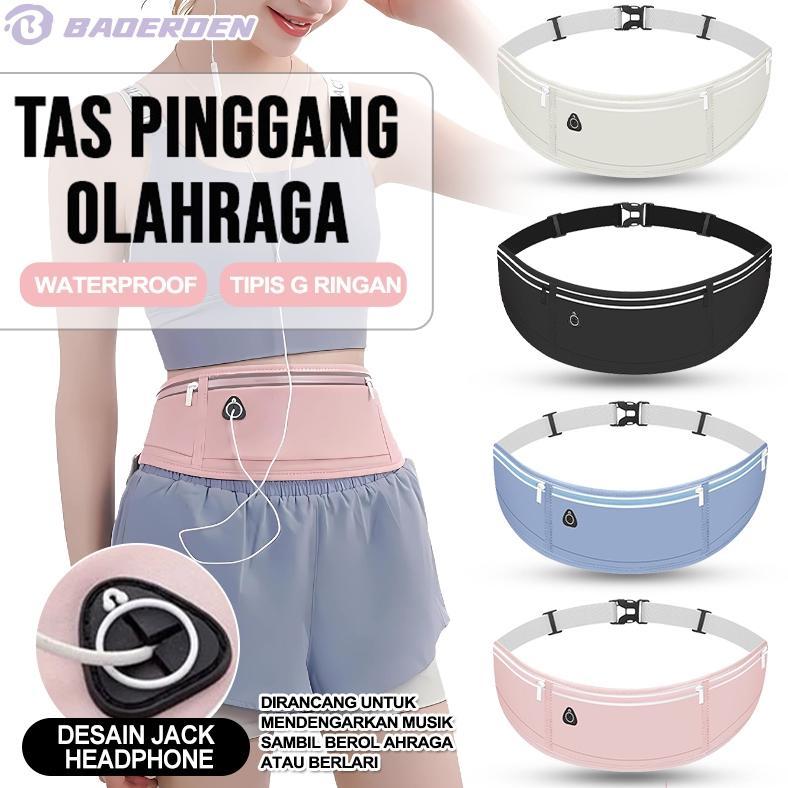 Exclusive Tas Pinggang Lari Waterproof / Running Belt Tas Pinggang Hp Olahraga Lari Jogging Sepeda /