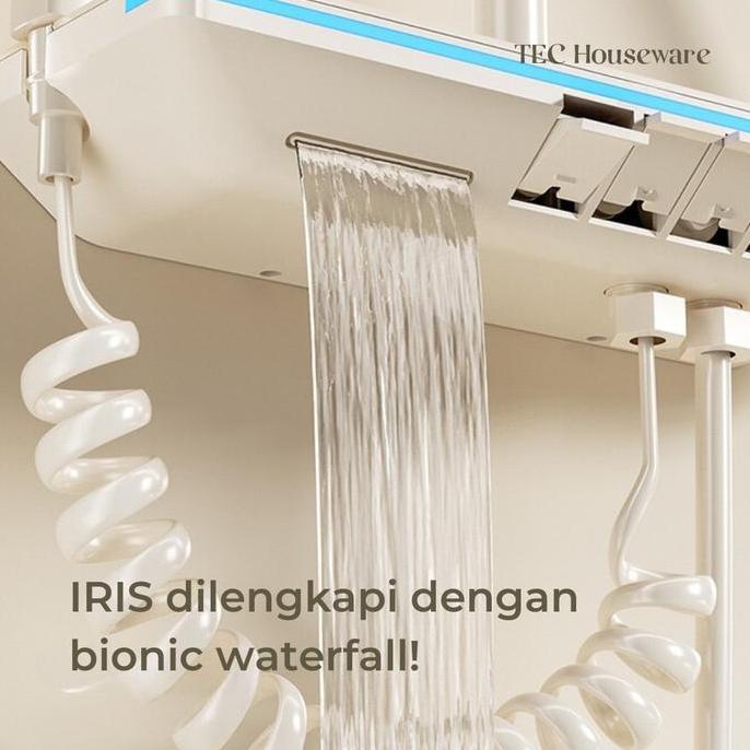 Lia.Tinampo - TecIris Shower Set Sistem Pancuran Digital Panas Dingin Brass Mewah Led Panas Atau Din