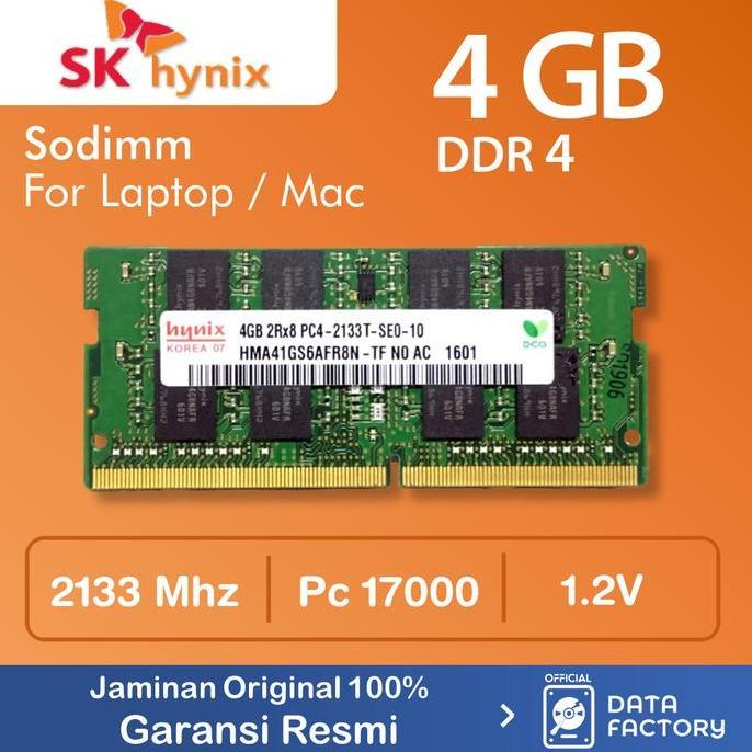 NEW RAM LAPTOP HYNIX DDR4 4GB 2133Mhz / PC17000 SODIMM NOTEBOOK MEMORY