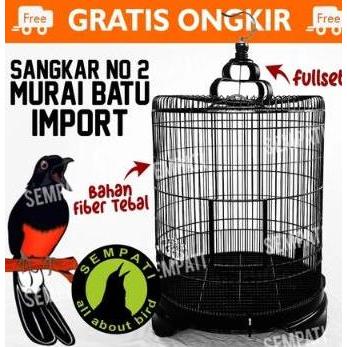 NEW READY STOCK SANGKAR MURAI KANDANG BURUNG MURAI BATU BAHAN FIBER IMPORT ORI