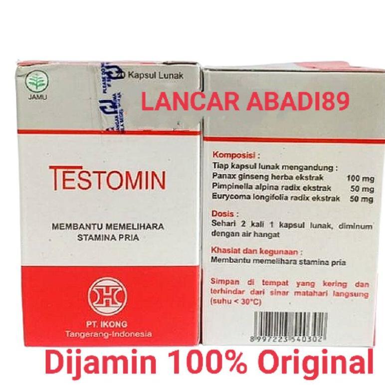 (Terbaru) Testomin h3 - vitamin , hormon , kesuburan , stamina pria (Terlaris)
