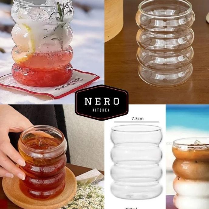 Gelas Cloudy / Gelas Kaca Estetik / Gelas Aesthetic / Gelas Estetik / Gelas Beer Can / Gelas Cafe / 