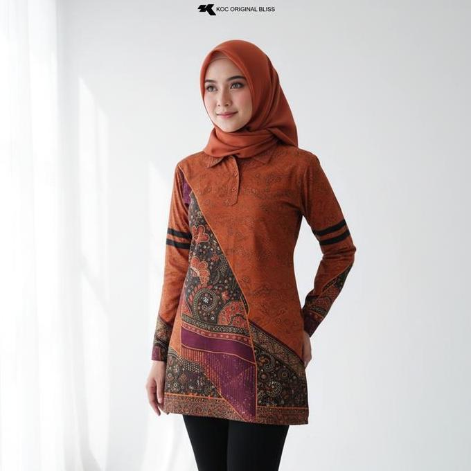 BELI Tunik Motif Batik Slendang KOC BELI