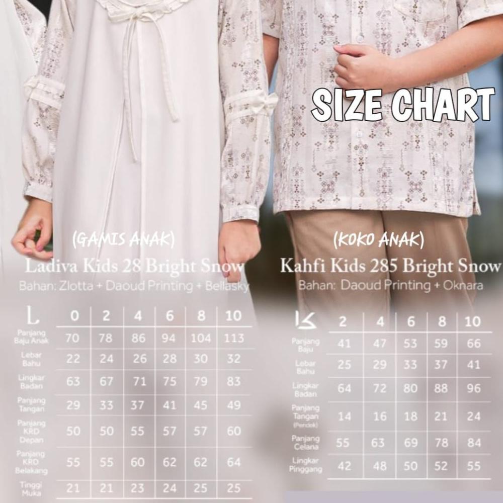 EXCLUSIVE ETHICA Sarimbit 2026 Ladiva Bright Snow Sarimbit Ethica 2026 - Sarimbit Keluarga 2026 - Sa