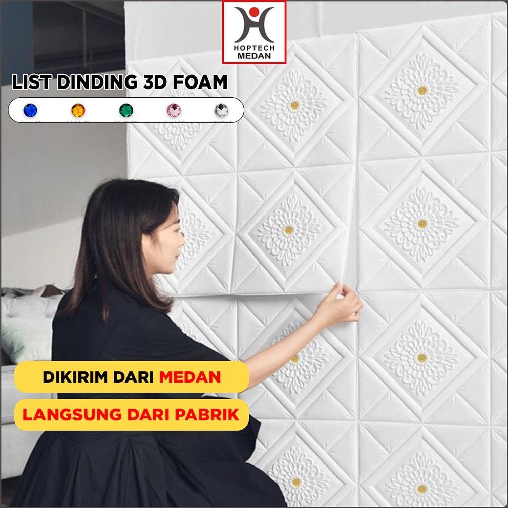 FAVORIT WALLPAPER 3D FOAM / WALPAPER DINDING 3D MOTIF FOAM BATIK MORE HIGH QUALITY / WALLFOAM STICKE