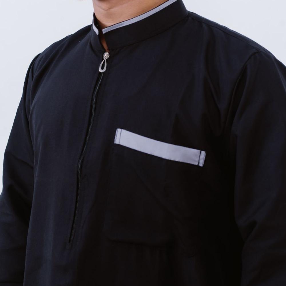 Original Gamis Pria Dewasa/Jubah Arab Kekinian/Jubah Pria Sultan /Gamis Pria Dewasa Resleting Polos