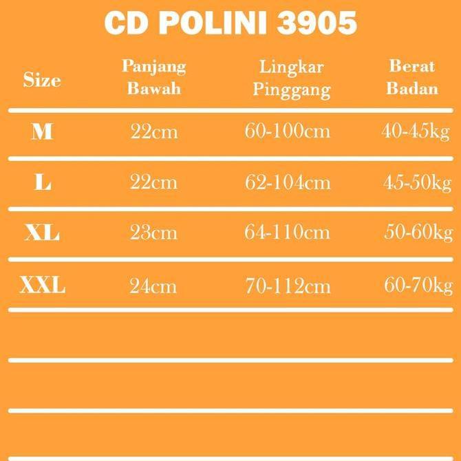 Polini - Celana Dalam Wanita Hamil Low Waist CD Bumil Polos Polini 3905
