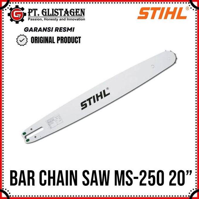 Promo Stihl Bar Laser Chainsaw 20 Inch Ms250 Guide Bar Chain Saw Pisau Chainsaw 20" Ms-250