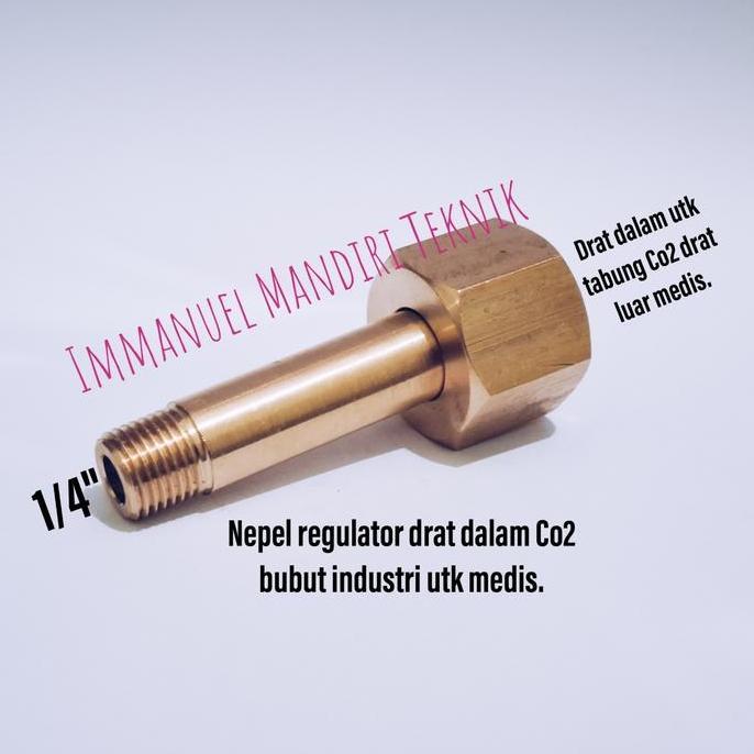 Grosir Nepel Regulator Drat Dalam Co2 / Nepel Argon Co2 / Nepel Oksigen Argon Co2 / Regulator