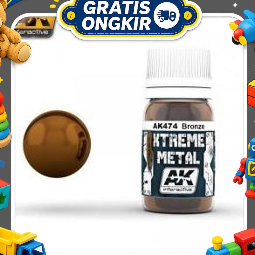 Ak 474 Xtreme Metal Bronze (Model Kit Paint)