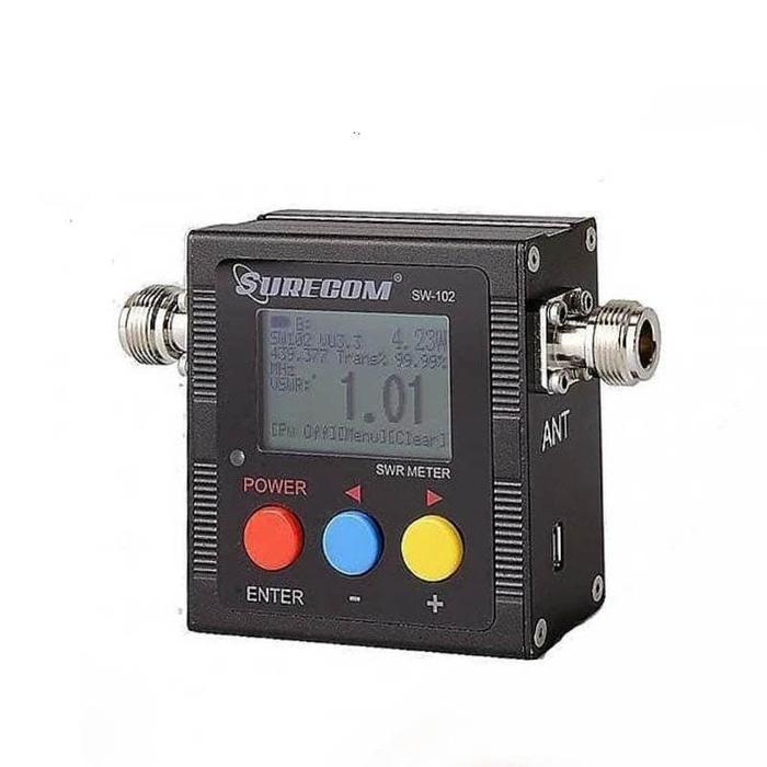Surecom Sw-102 Digital Vhf Uhf Swr 125-525Mhz Power Meter Sw102 Original Dan Terpercaya