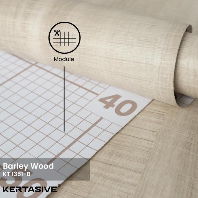 Barley Wood Kertasive Pvc Interior Film - Roll (50 Meter)