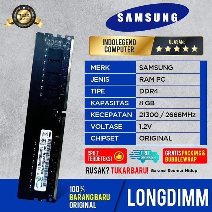 Motero- Samsung Ddr4 8Gb Pc2666 Longdim