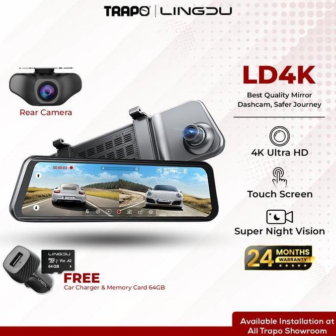 TERLARIS LINGDU DASHCAM LD4K - 4K+10P