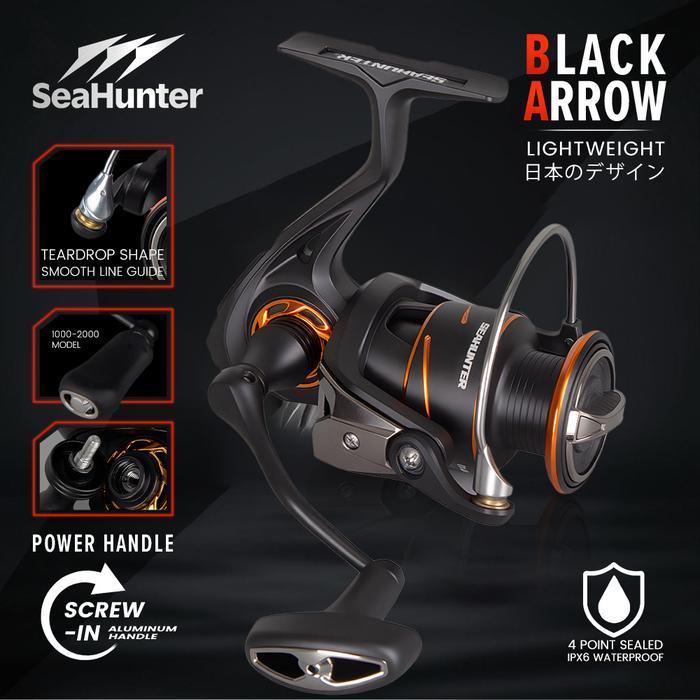 [OFFICIAL] SeaHunter Black Arrow Telescopic Joran Pancing Set=Joran+Reel Pancing Power Handle Spinni