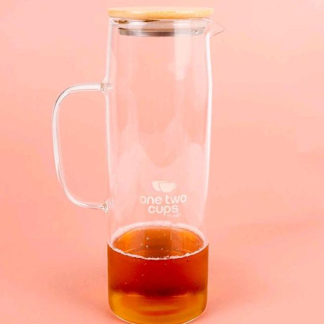 Teko Kaca Tahan Panas Pitcher Teh Kopi Jus Borosilicate Glass Wadah