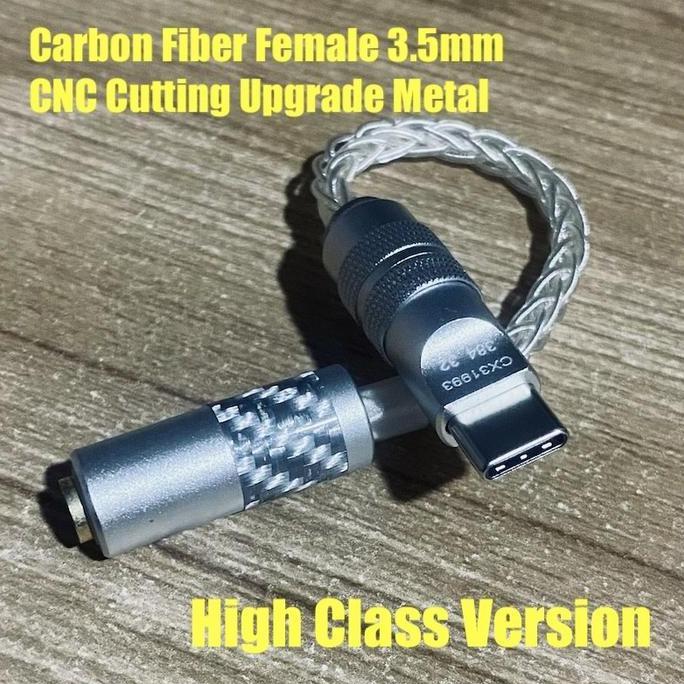 Termurah Conexant Cx31993 Pro Hifi Dac Type C To Jack 3.5Mm Aux Audio Adaptor