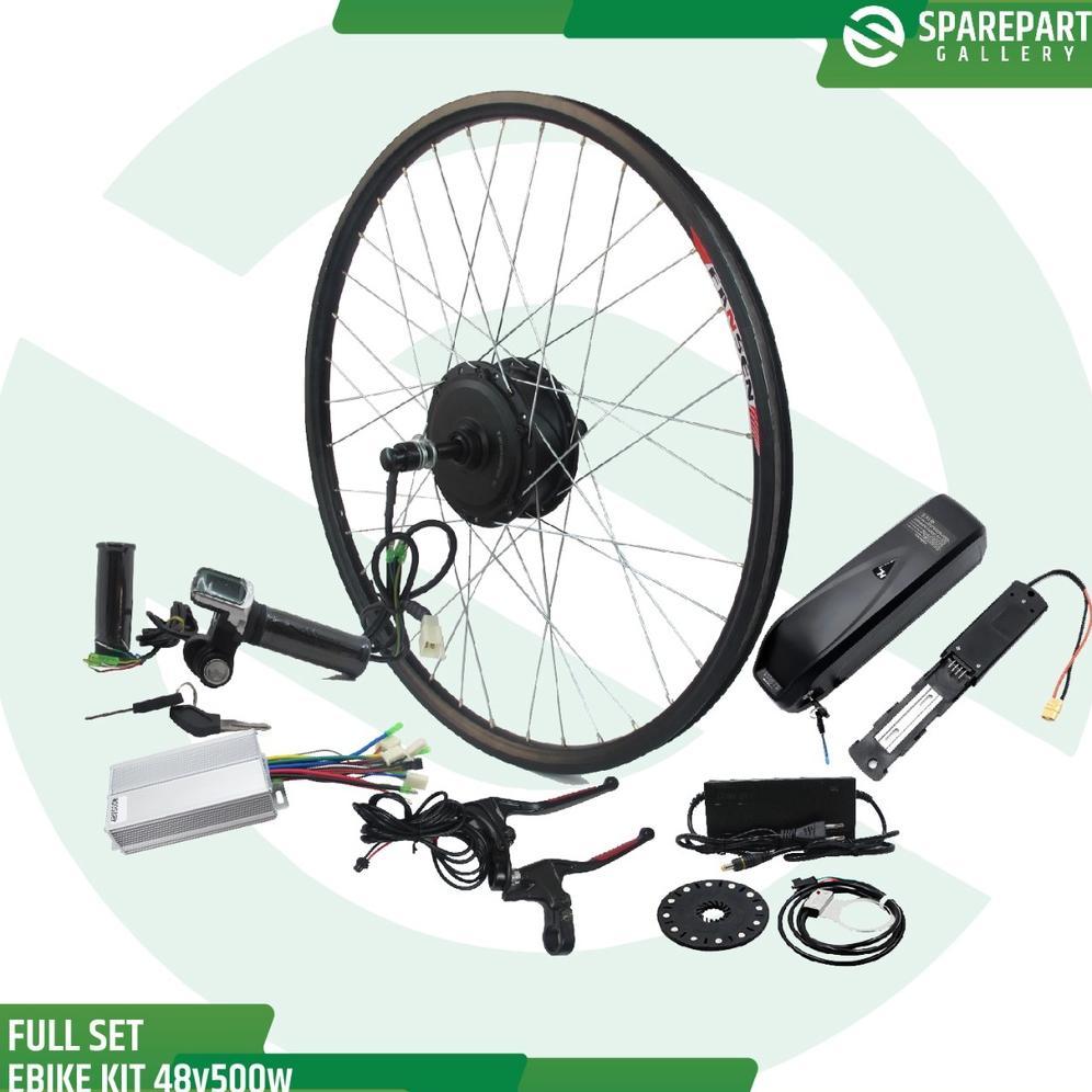 Komplit Set Ebike Kit 48v500w Sepeda Listrik Ring26