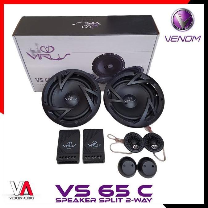 Promo Speaker Split 2-Way Venom Virus Vs 65 C Vs65C Car Audio Mobil Original Cod