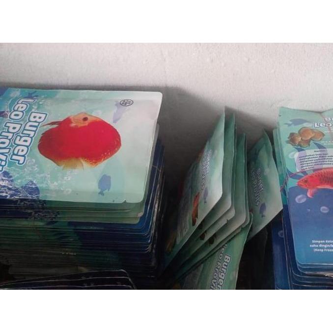 Duniaaquarium- Burger Leo Discus Provit+ Makanan Ikan Discuss Beku | Burger Ikan 100G