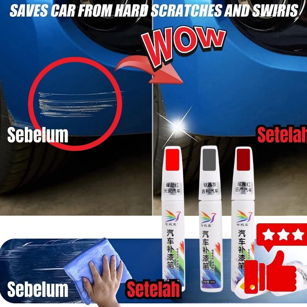 Spidol Penghilang Baret Body Mobil/Motor Scratch Remover Untuk Cat Mobil Warna Hitam Putih Abu-Abu P