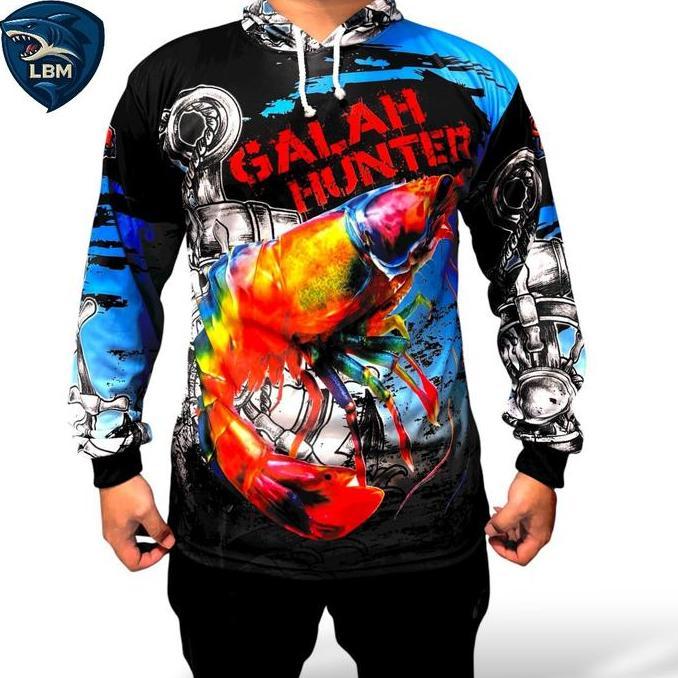 Kirimcepat- Baju Mancing Kaos Udang Jersey Udangg Galah Lengan Panjang Sport