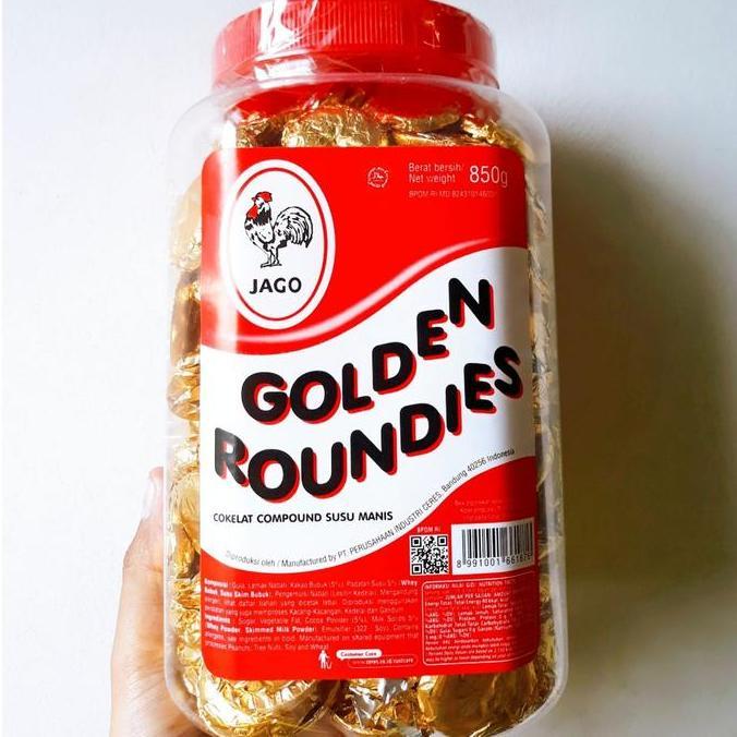 Barudatanglagi- Delfi Coklat Delfi Chocolate Coin Jago Golden Roundies Toples 700Gr Snacks Cokelat B