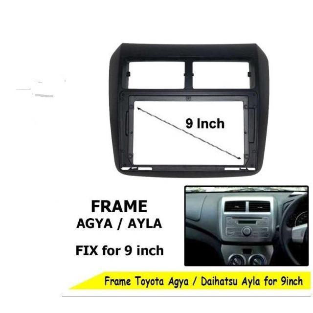 Promo Paket Frame Agya-Ayla 2014-2019 Dgn Headunit Android Dhd 9 Inch Cod