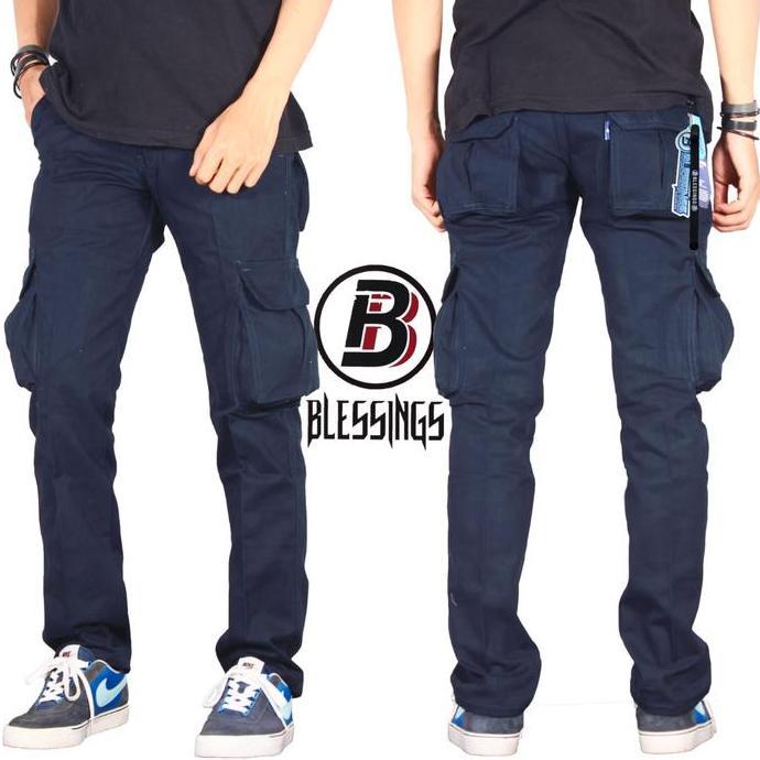 Th Celana Cargo Panjang Pria Warna Moca Security Pdl Gunung Katun Twill Kasual Reguler Premium Polos