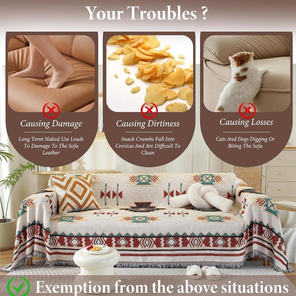 Miracle Selimut Sofa Penutup Sofa Selimut Bed Cover Sofa Sarung Sofa Universal All Inclusive Kain So
