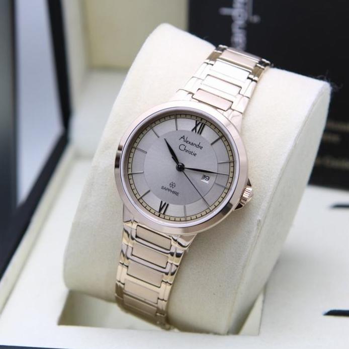 ORIGINAL ALEXANDRE CHRISTIE AC8537 AC 8537 SAPPHIRE GLASS JAM WANITA