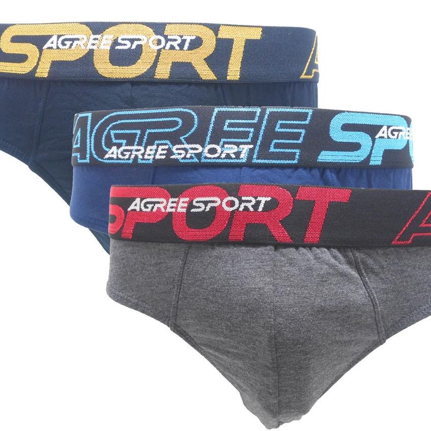 ( 3 Pcs ) Cd Agree Pria 2328 Sport, Celana Dalam Agree, Cd Pria Dewasa, Cd Agree 2328, Kam