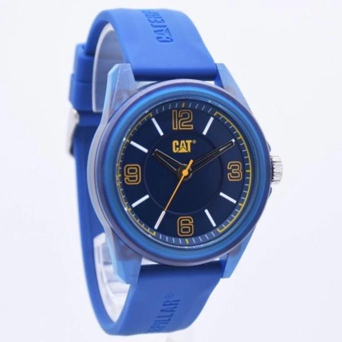 Jam Tangan Caterpillar CAT LN.110.26.637 Original Rubber Biru Navy