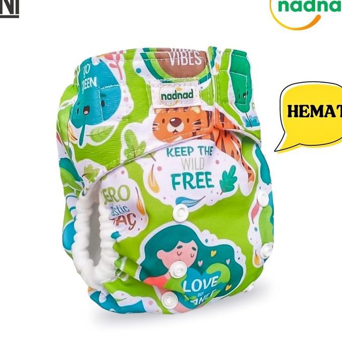 Clodi Bayi Nadnad Cover Popok Kain Bayi Sni 3-17 Kg