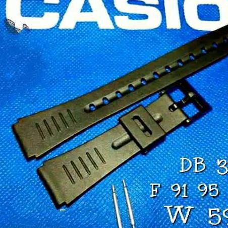 Strap Tali Jam Tangan Casio Db36 Db-36 F91 F95 F105 Aw59 F-91 F-95 F-105