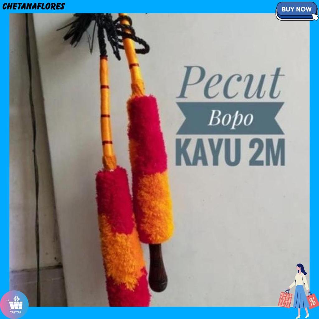 4.4 Pecut Bopo 2 Meter Jumbo / Mainan Anak Pentas Jaranan Jaran Kepang Kuda Lumping / Cambuk Baronga