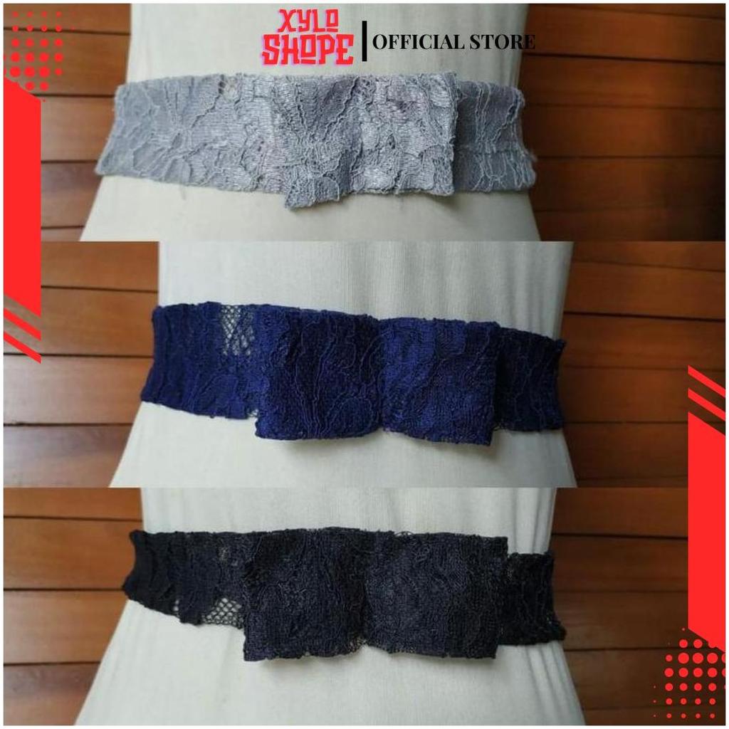 Ikat Pinggang Wanita Obi kebaya Pita BRUKAT/Sabuk Brukat ASA Ori