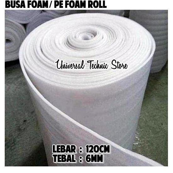 Busa Foam / PE Foam Roll / Underlayer Foam Lebar 120cm Tebal 6mm