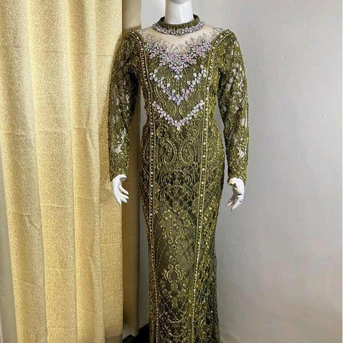 KEBAYA CANTILI - DEPAN FULL PAYET - BELAKANG PAYET SAMPAI PINGGANG
