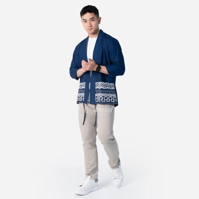 Dgawan Isagi Series Outer Casual Pria Multifungsi Kombinasi Batik Kekinian