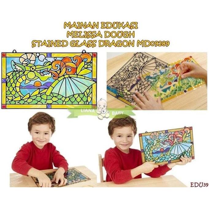 bilgizty - EDU39 MAINAN EDUKASI MELISSA DOUGH STAINED GLASS DRAGON MD09289 Diskon