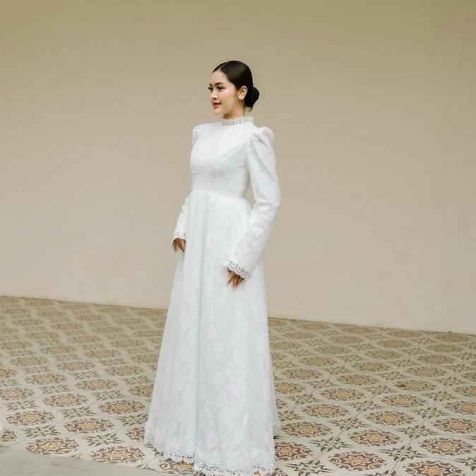 Gaun Pengantin Aurora - Wedding Dress Simple Klasik | Prewedding | Nikah | Dress | Gaun Panjang | Dr