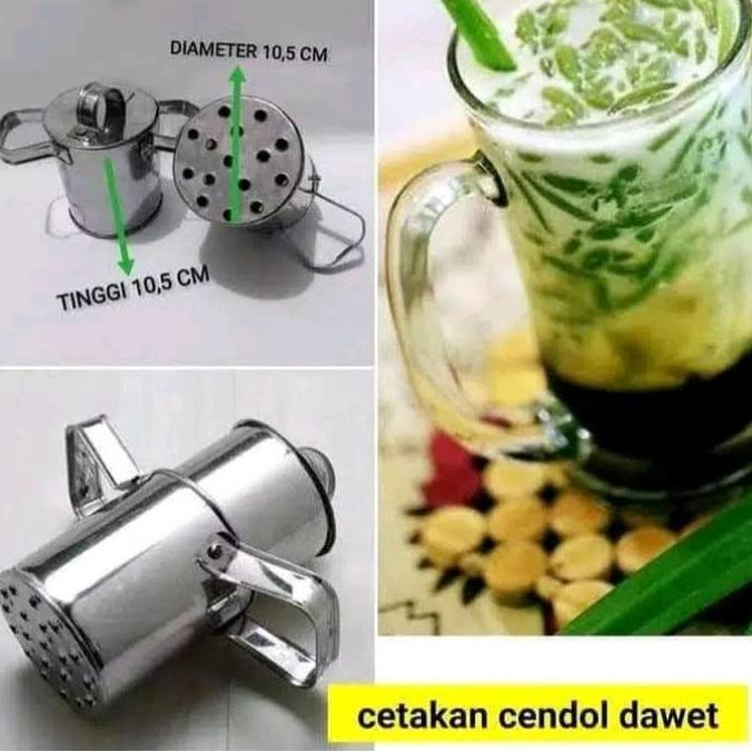 Equip- Cetakan Cendol Stenlis/Cetakan Cendol Dawet/Cetakan Cendol Dorong Stainless Steel
