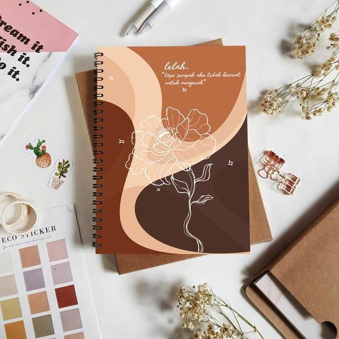 Basilahselerlima - NOTEBOOK A6 NOTES BOOK JURNAL BUKU CATATAN BUKU TULIS DIARY AGENDA PLANNER SPIRAL