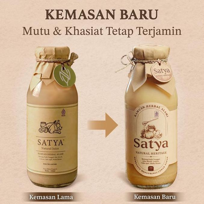 Drink- (Paket 2 Botol) Satya Jus Bang Putih Tunggal Jahe Merah Madu Hutan Cuka Apel Lemon Bpom Tr Na