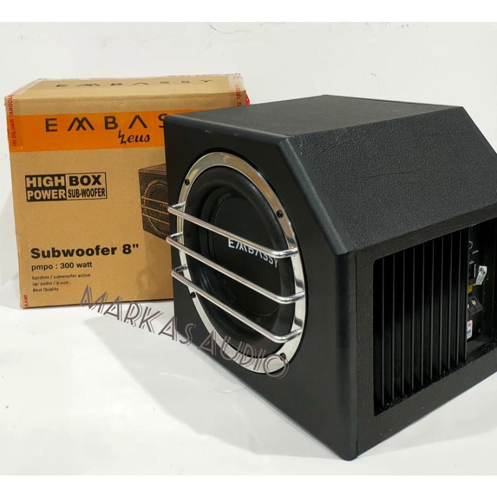 Subwoofer Basstube Kotak Aktif 8 Inch EMBASSY 8 INCH ZEUS