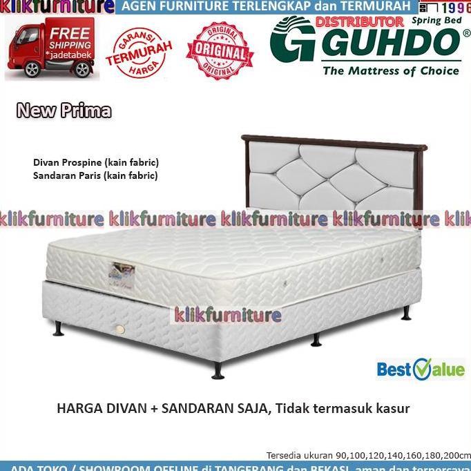 Divan + Sandaran (180x200cm) Guhdo Springbed Prospine Paris
