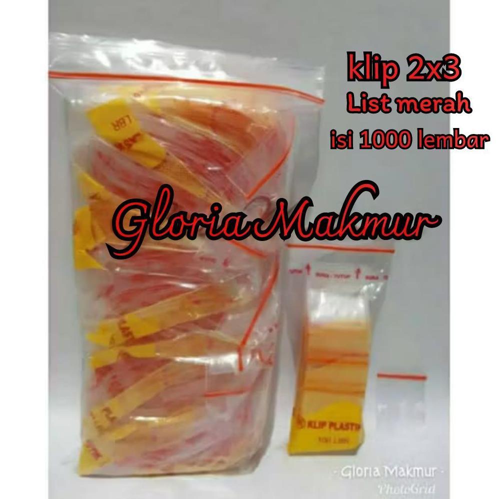 [BISA COD] PLASTIK KLIP 2x3 (ISI 1.000 LEMBAR) / PLASTIK KLIP KECIL / ZIPLOCK