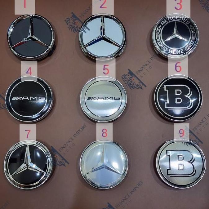 Dop Velg Roda Emblem Mercedes Benz 60Mm Hubcaps Mercy 6Cm Termurah