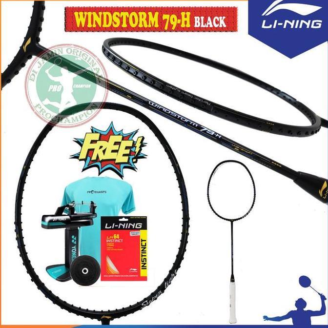 Promo Lining Windstorm 79 S / H Raket Badminton Original